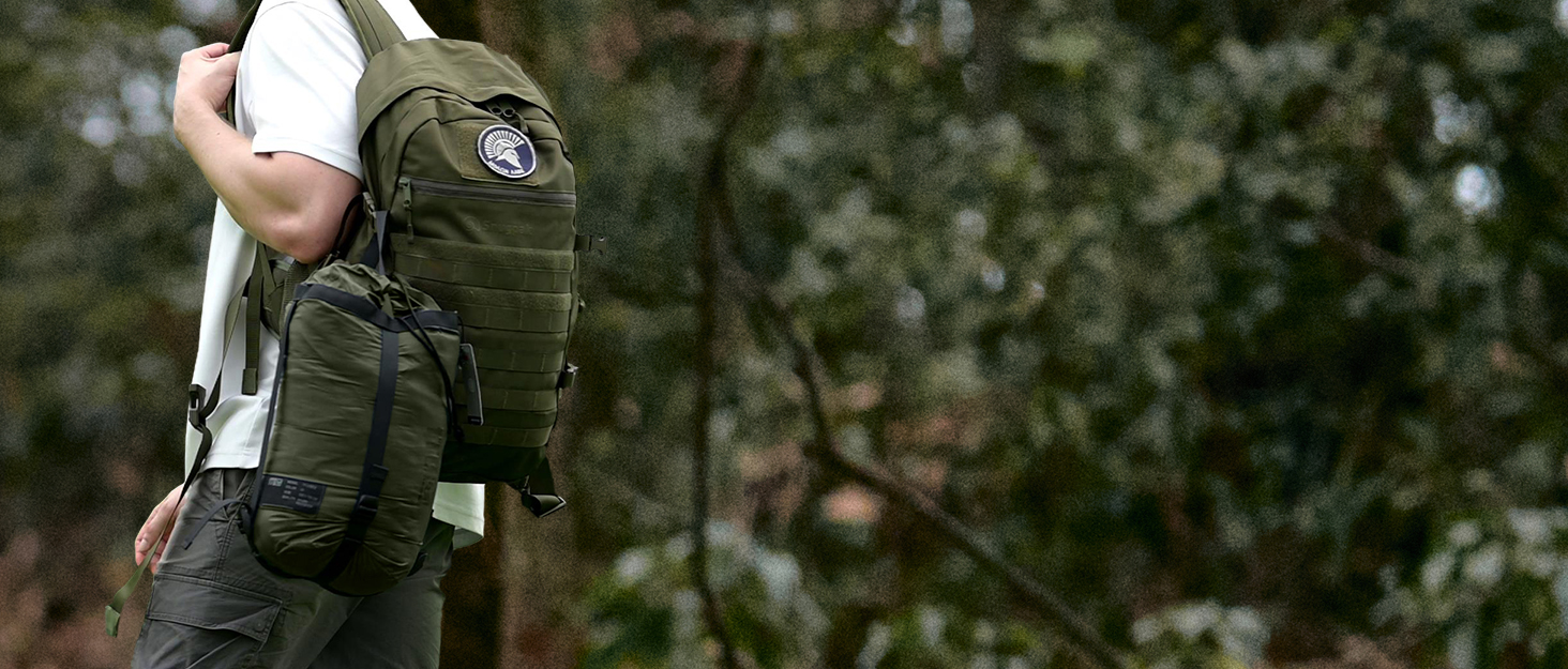 Тактичний спальний мішок 4 сезони 1TG Ranger Green, для дорослих, компактний та теплий, для кемпінгу, трекінгу, подорожей (до 185 см)