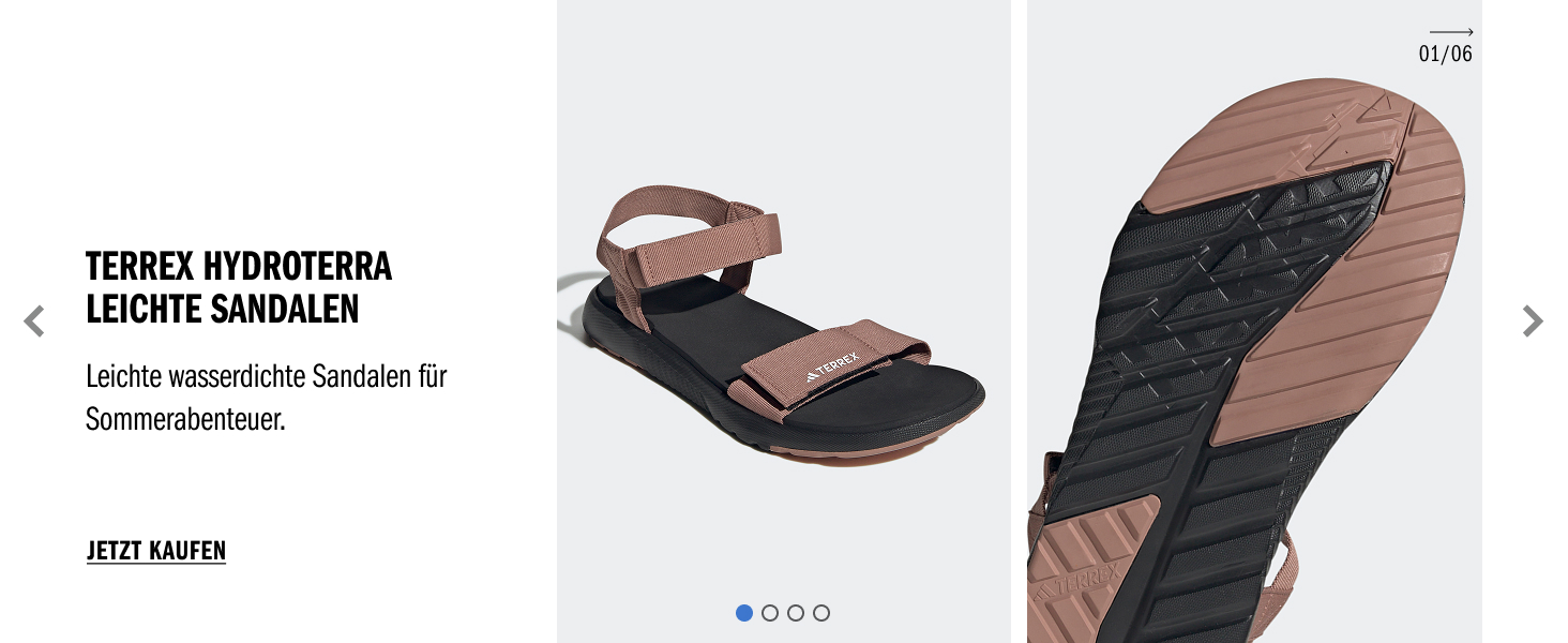 Сандалії adidas Terrex Hydroterra Light - унісекс, чорно-сіро-бежеві (42 EU)