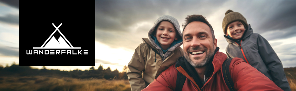 Намет WANDERFALKE® для 2-4 особи, водонепроникний (4000 мм), ультралегкий, з невеликим об'ємом у складеному стані. Сімейний намет з тамбуром для кемпінгу, подорожей, риболовлі. Підходить для теплої та холодної погоди (CAMP 4)