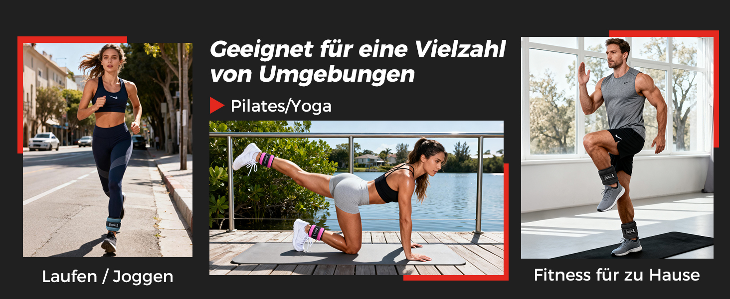 Ваги для рук та ніг BAGAIL унісекс, 0.23-2.27 кг, фіолетові, для фітнесу, ходьби, бігу, реабілітації (0.91 кг/2 шт)