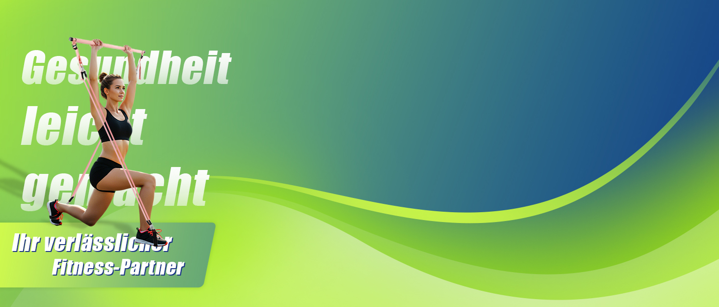Набір еластичних стрічок для фітнесу AlongsSong (6 шт.) з пілатес-палицею, ручками та фіксаторами для дверей. Опір 20-180/240 lbs. Ідеально для силових тренувань вдома.