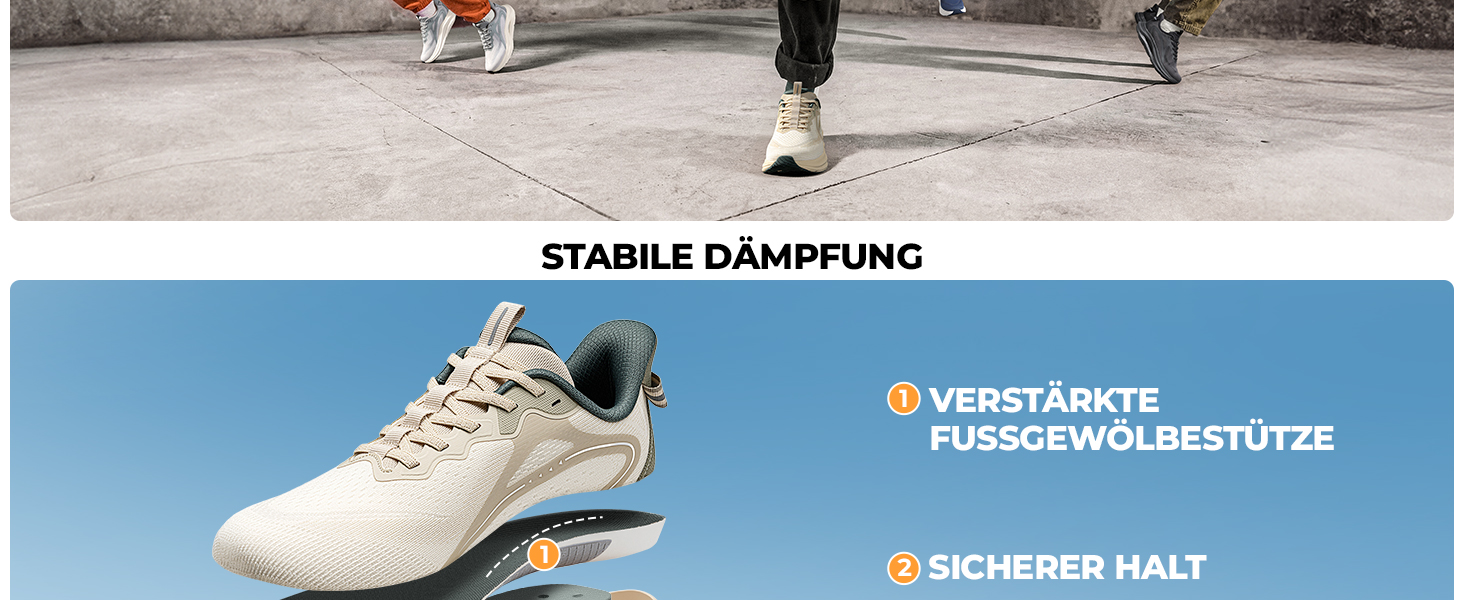 Чоловічі спортивні кросівки ALLSWIFIT для бігу та фітнесу, сірі, slip-on, з підтримкою своду стопи та амортизацією, дихаючі, розмір 42 EU