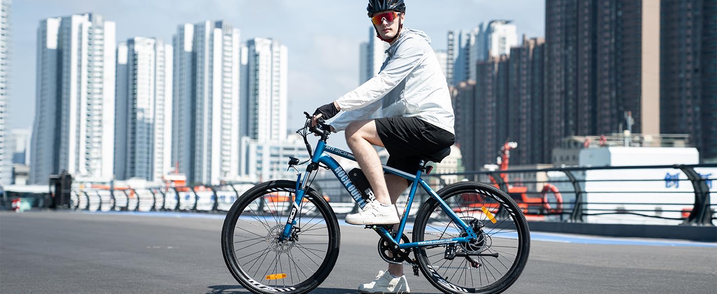 Електровелосипед E-Bike 10.4Ah 36V, 7-швидкісний, запас ходу 35-90 км, синій