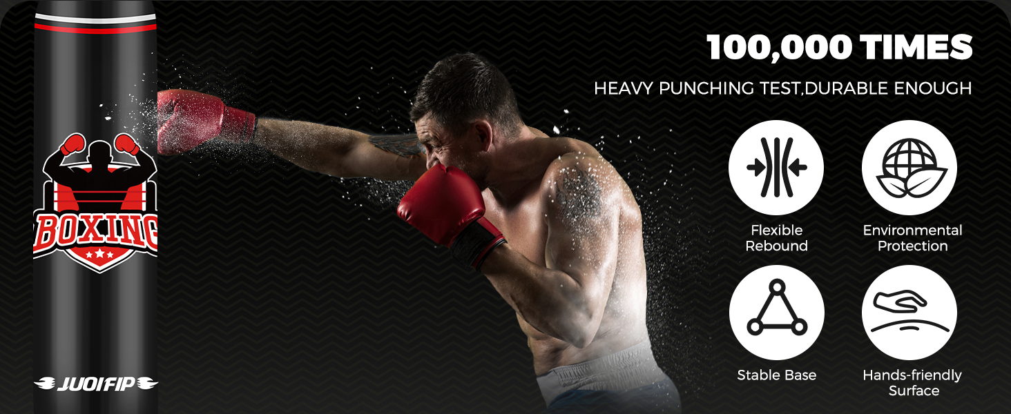 Важкий стоячий боксерський мішок для дорослих, 180 см. Ідеально для MMA, муай-тай, кікбоксингу, таеквондо та фітнесу.