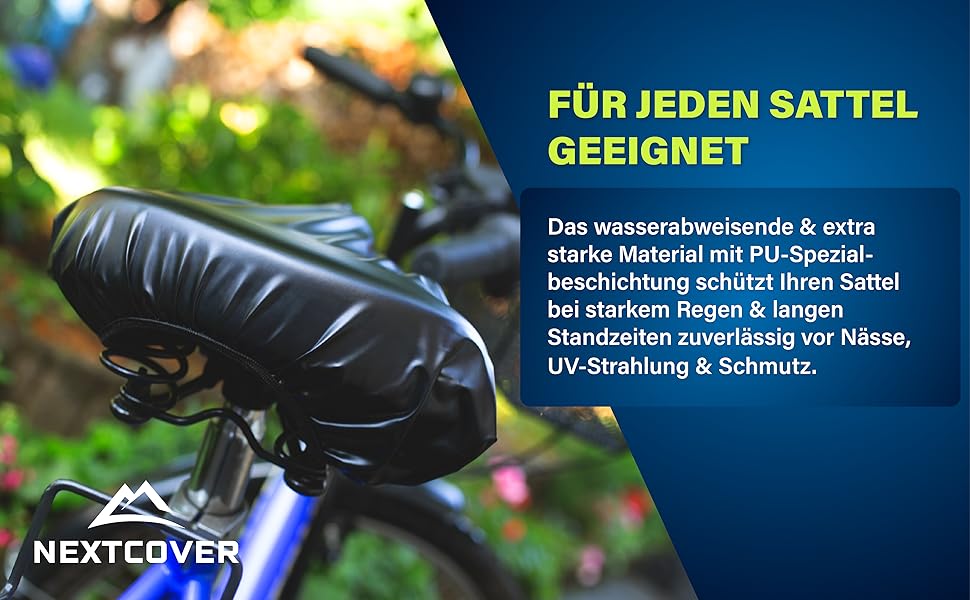 Водонепроникний чохол на сидіння велосипеда Nextcover® 2 шт. I Захист від дощу I Чорний