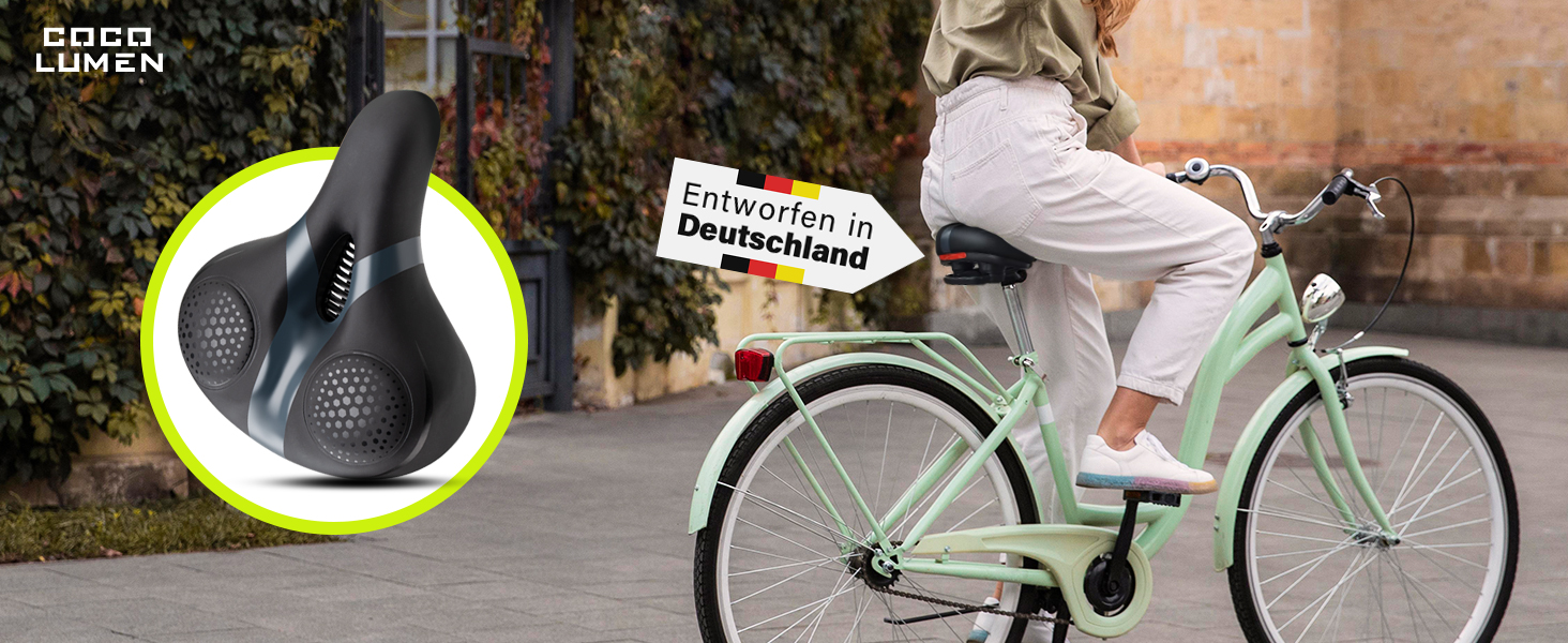 Широке ергономічне сідло для велосипеда: комфортне, дихаюче, з амортизацією. Підходить для чоловіків та жінок, Gravel Bike, MTB, e-MTB