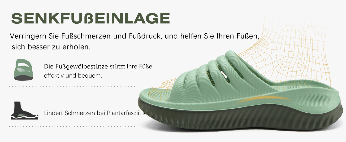 Жіночі сандалі KuaiLu для відновлення, ортопедичні з підтримкою склепіння стопи, бежево-хакі, 40 EU