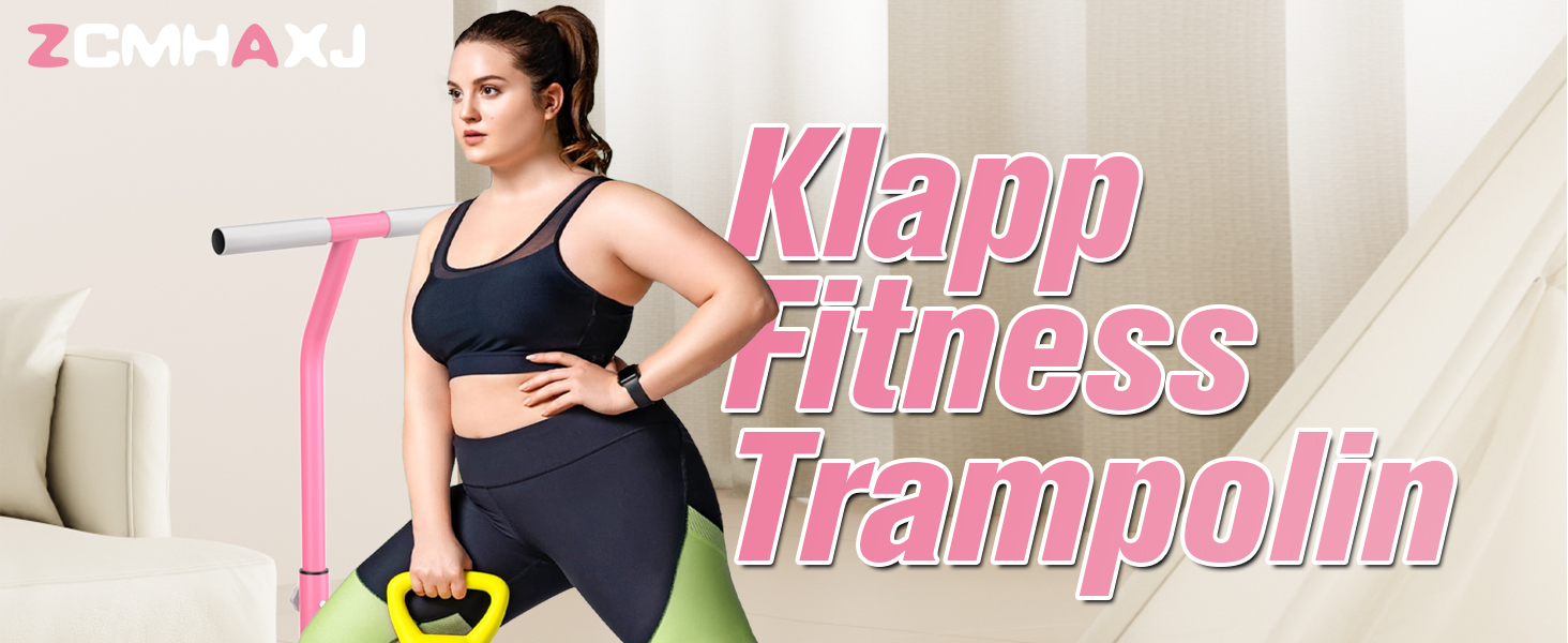 Міні-трамплін складний, 101.6 см, для дорослих та дітей, з регульованою стійкою, Indoor Fitness, до 204 кг, з T-поручнем