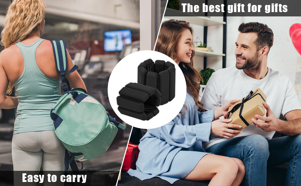 Набір манжет для обтяження зап'ястя Granvoo (2 шт.), регульовані, для фітнесу, йоги, танців, аеробіки