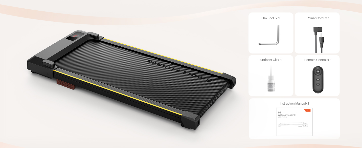 UREVO Smart Walking Pad - компактний тихий біговий столик з амортизацією, додаток для фітнесу, до 136 кг, для дому/офісу, чорний