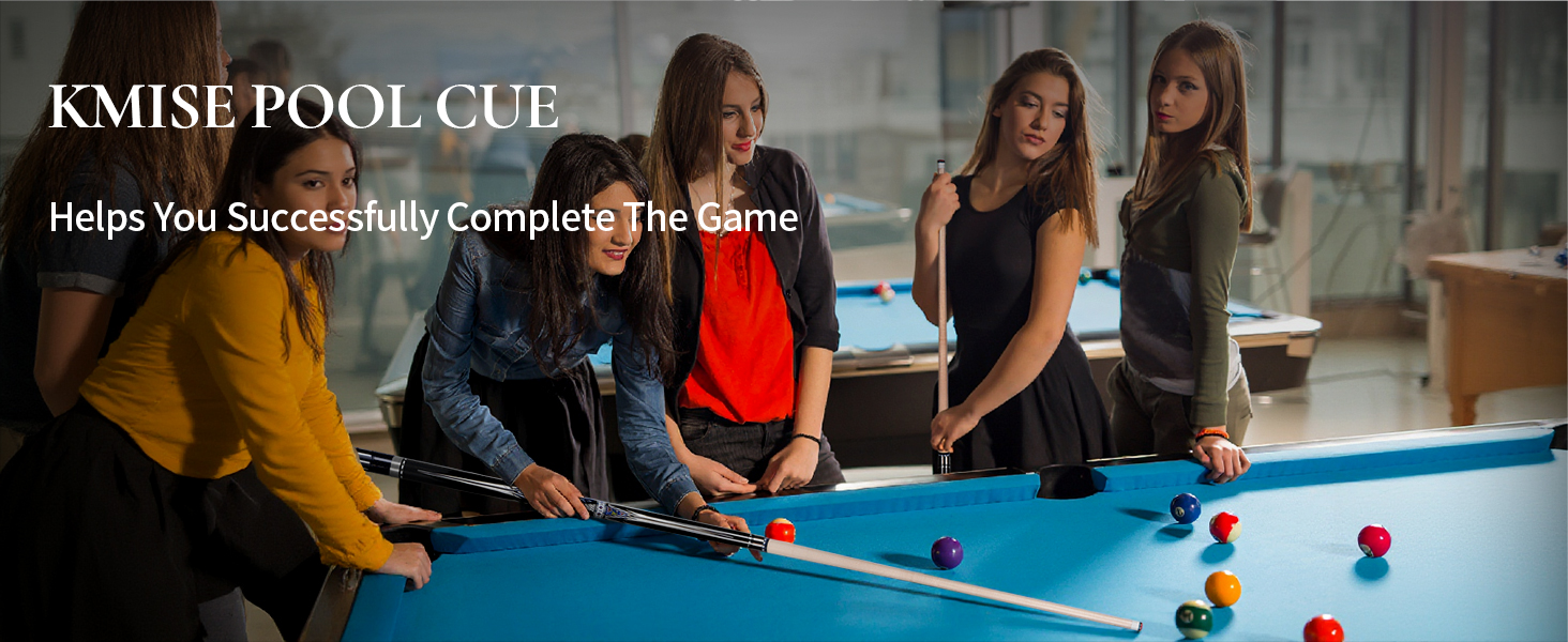 Більярдний кий Kmise Professional – 19, 20, 21 oz, з канадського клена, низька бія, карбоновий телескопічний подовжувач, для дорослих, 20 oz (566g), чорний