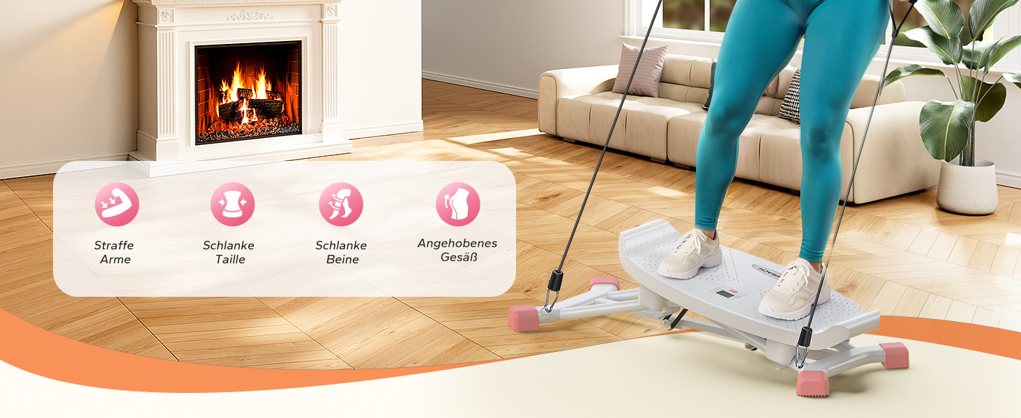 Баланс-борд MERACH для дорослих з дисплеєм, тренажер рівноваги з 2 еластичними стрічками, до 136 кг, для бокової мобільності, реабілітації та координації, для дому, білий