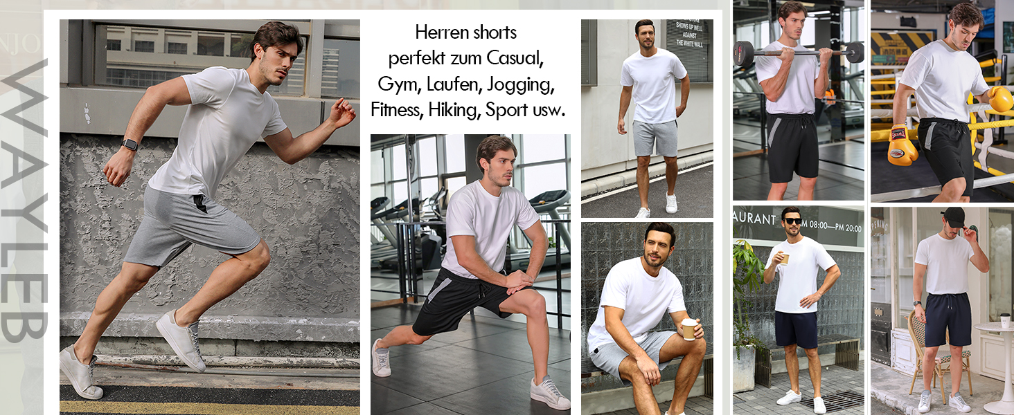 Чоловічі літні спортивні шорти Activewear з бавовни, легкі повсякденні шорти-джогери з кишенями на блискавці, сірі, розмір L