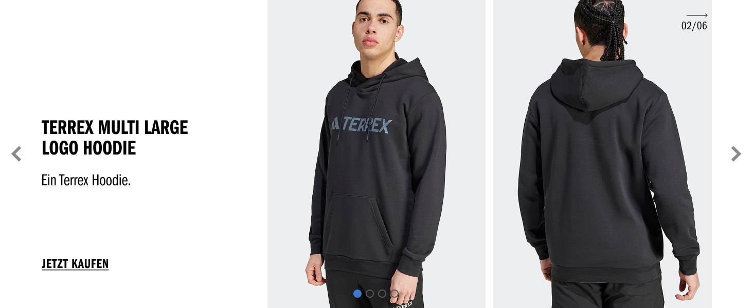 Чоловіча флісова куртка-світшот adidas Terrex Multi Full Zip, чорна, розмір L