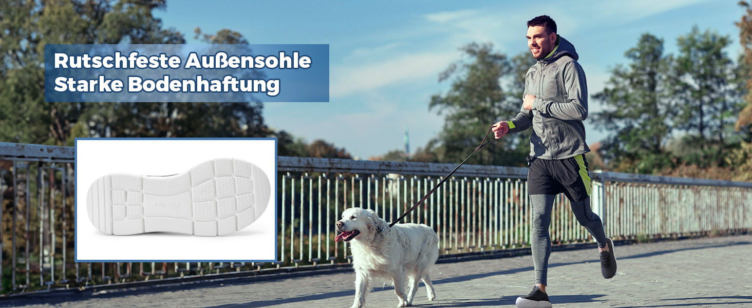 FitVille Кросівки Slip-On для чоловіків, широкі, спортивні, легкі, дихаючі, для бігу, фітнесу, активного відпочинку, залу, сірі, 44 EU