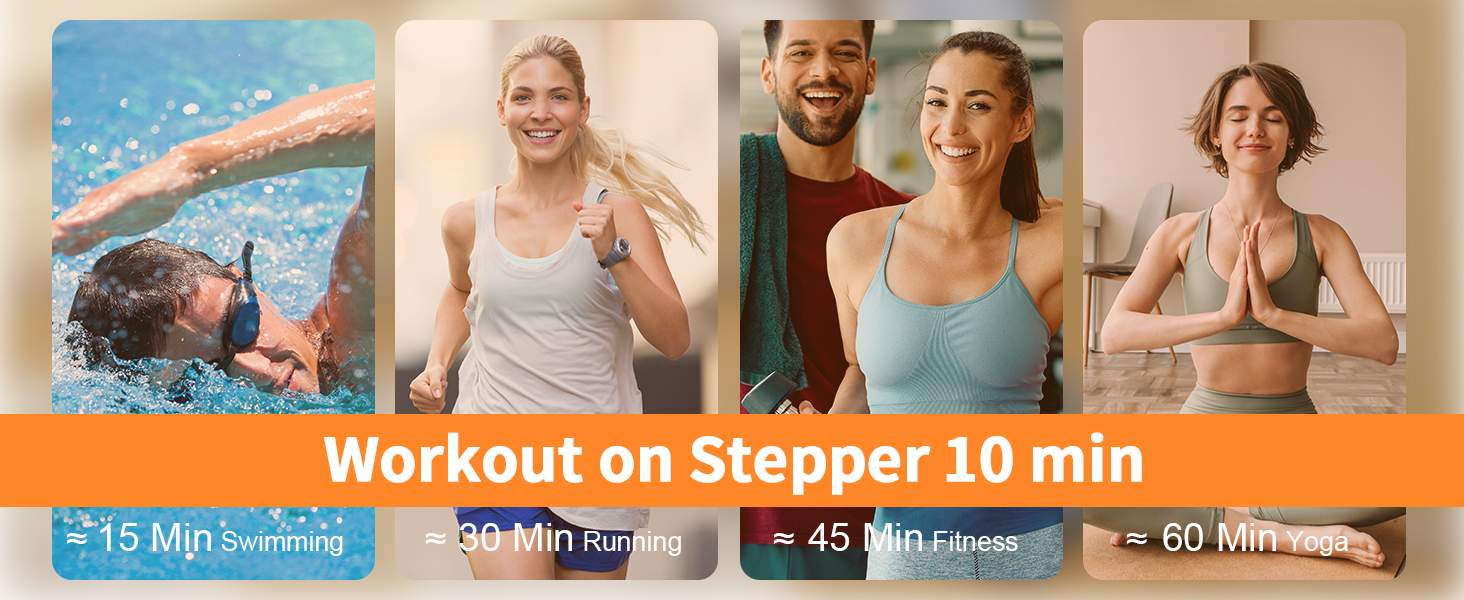 Степпер Sportsroyals Up-Down-Twister для дому з тросами та LCD дисплеєм, до 150 кг