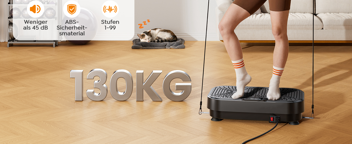 Платформа вібраційна Burever 150W з пультом, 99 рівнів інтенсивності, 5 програм, для масажу ніг, тренувань та формування м'язів