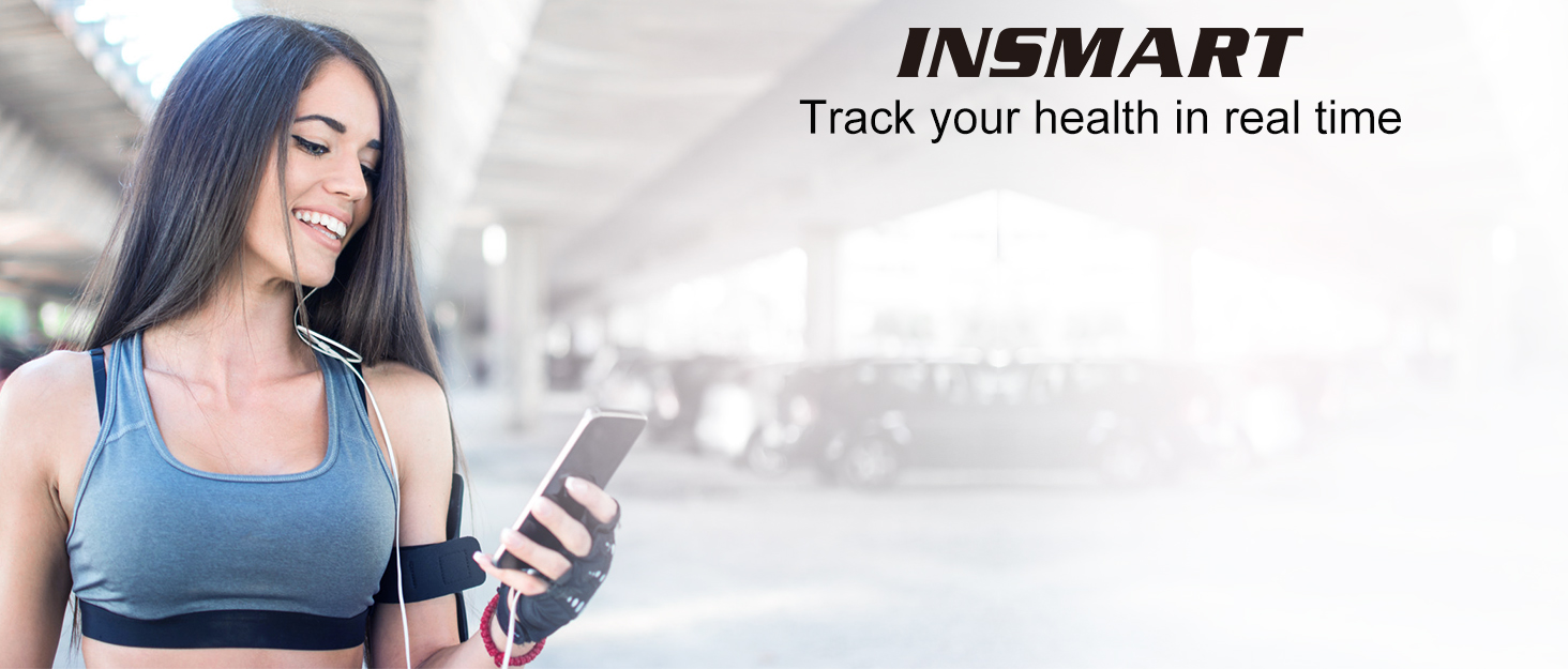 Розумна вага INSMART для зважування тіла, з високою вантажопідйомністю, ультраширока платформа 30,5x30,5 см, ваги для вимірювання жиру, великий LED-дисплей, синхронізація з додатком, біла