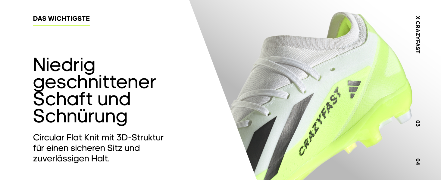 Кросівки футбольні adidas X Crazyfast 3 FG для штучного покриття, 42 EU, Solar Yellow/Core Black/Cloud White