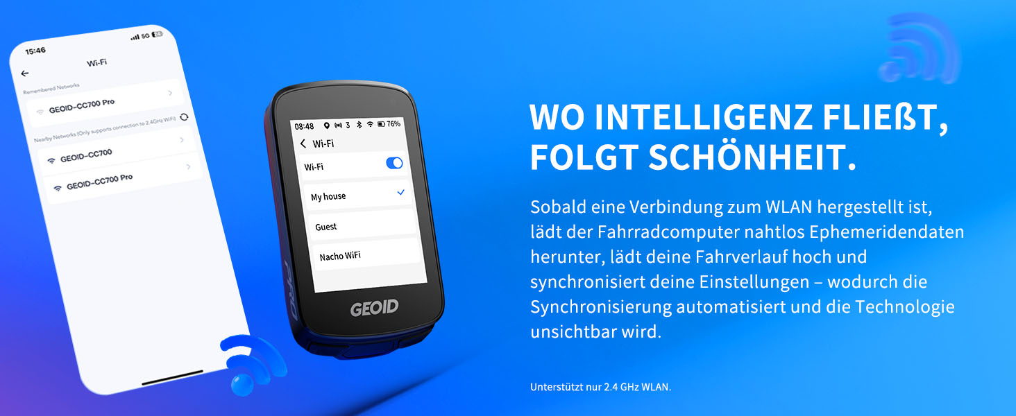 Велокомп'ютер GEOID CC700 Pro GPS з сенсорним екраном 2.8