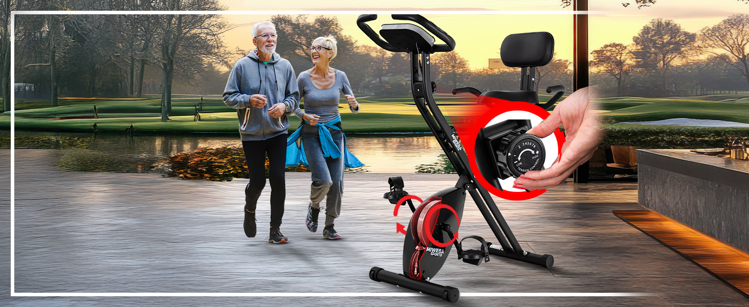 Велотренажер Miweba Sports - складаний, до 150 кг, тихий, для дому | Indoor Bike