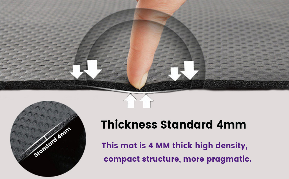 Захисний килимок під бігову доріжку та велотренажер, прогумований килим для фітнес-обладнання (120x60 см)