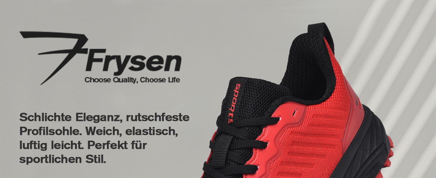 Кросівки для бігу та занять спортом Frysen: біг, теніс, фітнес, повсякденне носіння. Легкі, дихаючі, червоні. Розмір 37 EU