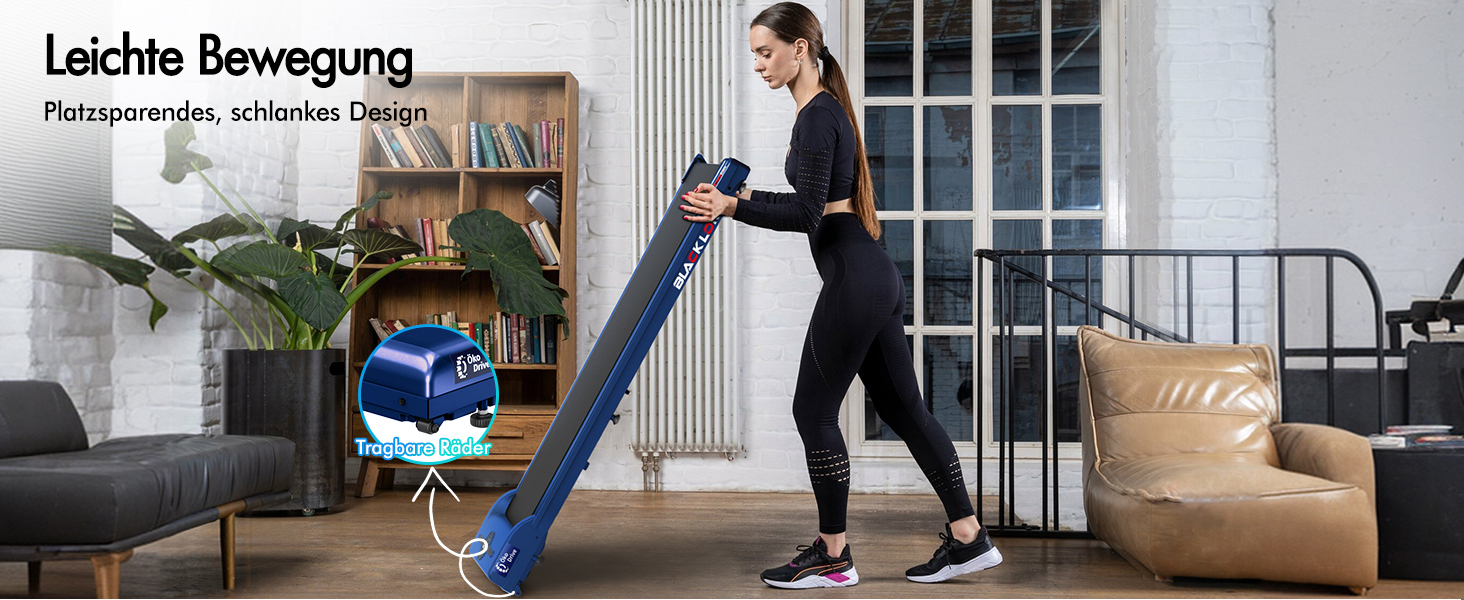 Walkingpad Laufband BLACK LORD SL9 - біговий доріжка, портативна, до 16 км/год, нахил до 9%, LED-дисплей, Bluetooth, для дому та офісу