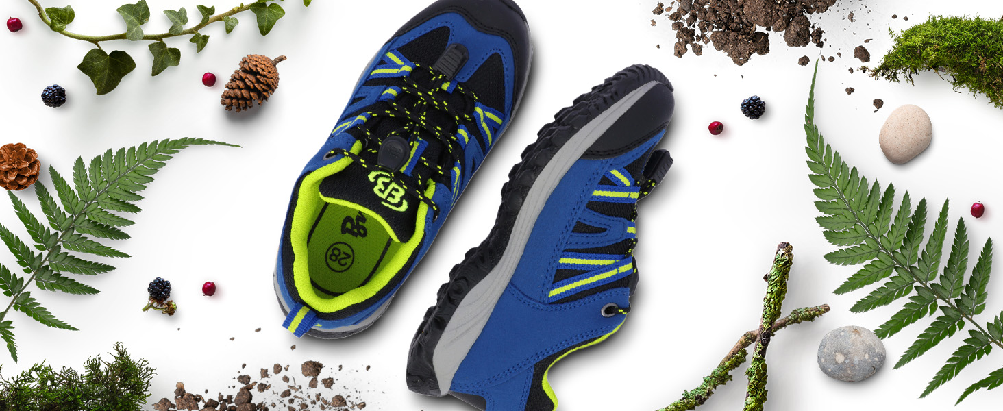 Трейлраннінгіві кросівки Brütting Ohio для хлопчиків (27 EU, Petrol Lemon)