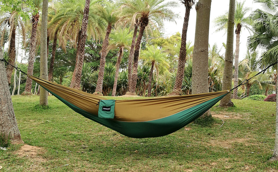 Гамак Tarent Outdoor Ultraleicht для відпочинку на природі, 300 кг, 270x140 см, дихаючий, швидковисихаючий, нейлон, аксесуари для кемпінгу