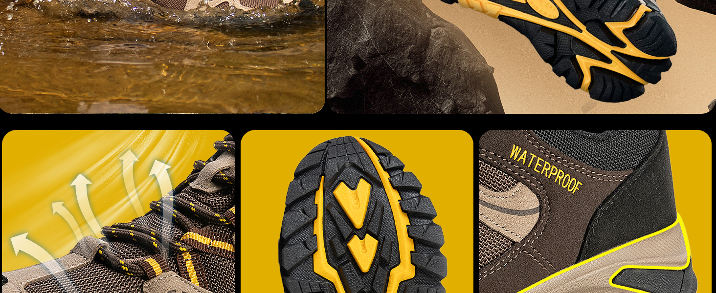 Жіночі водонепроникні трекінгові черевики CC-Los, розмір 36-42, коричневі