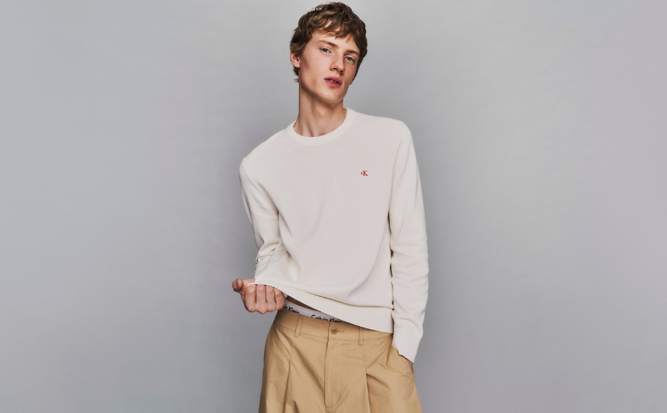 Чоловічі кросівки Calvin Klein YM0YM00968 білі, блакитні (42 EU)