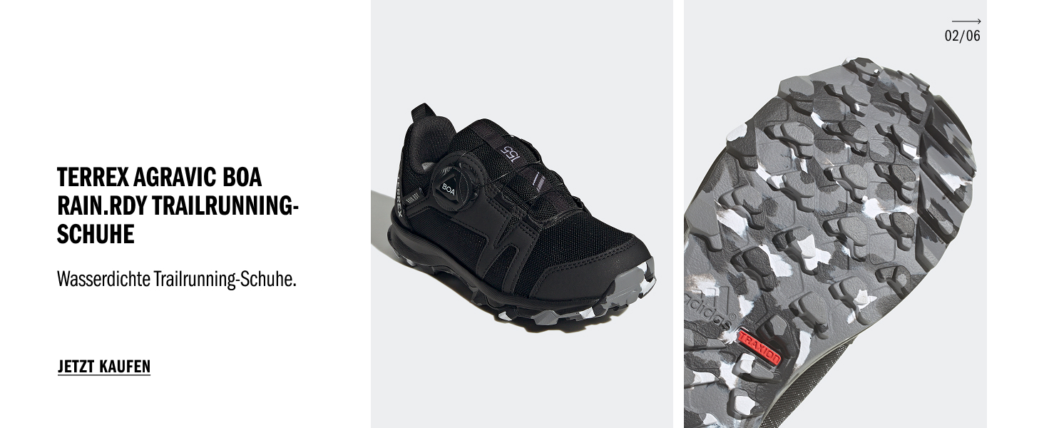 Дитячі трекінгові черевики Adidas Terrex Ax4R RAIN.RDY, 34 EU, чорно-сіро-сірі