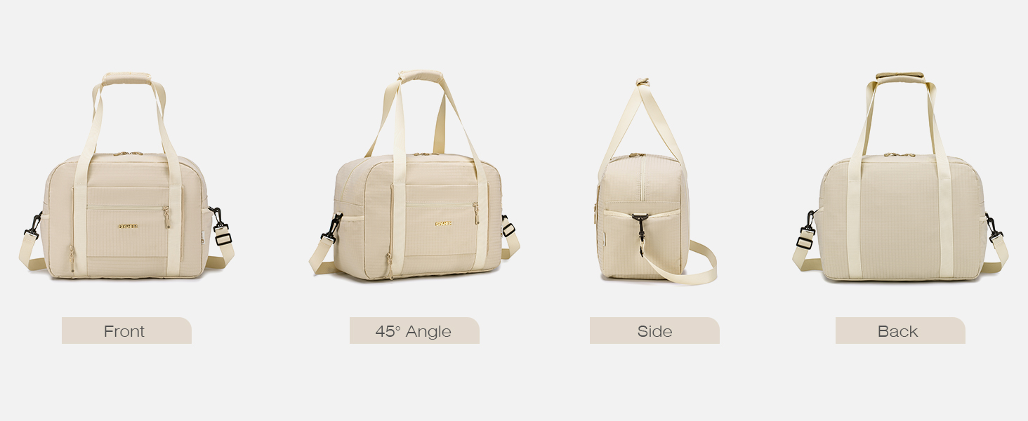 Спортивна сумка-рюкзак для ручної поклажі Wizzair/Vueling 40x30x20, водонепроникна, для подорожей, фітнесу (Бежевий+чорний)