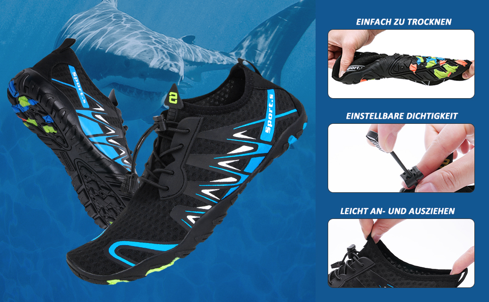 Водні шкарпетки для плавання та дайвінгу WateLves - унісекс, дихаючі, неслизькі, розмір 40 EU, білий/оранжевий