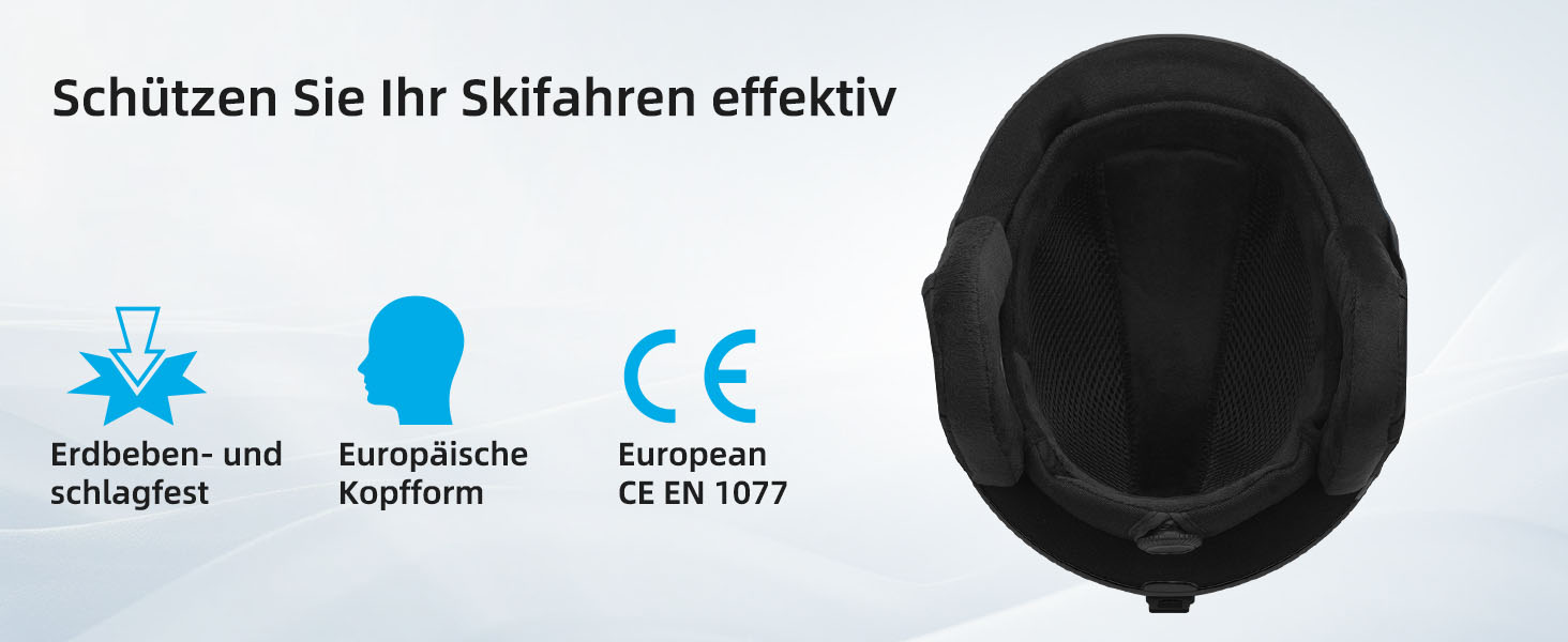 Шолом для сноуборду та лиж для чоловіків та жінок, чорний, розмір L (59-61 см)