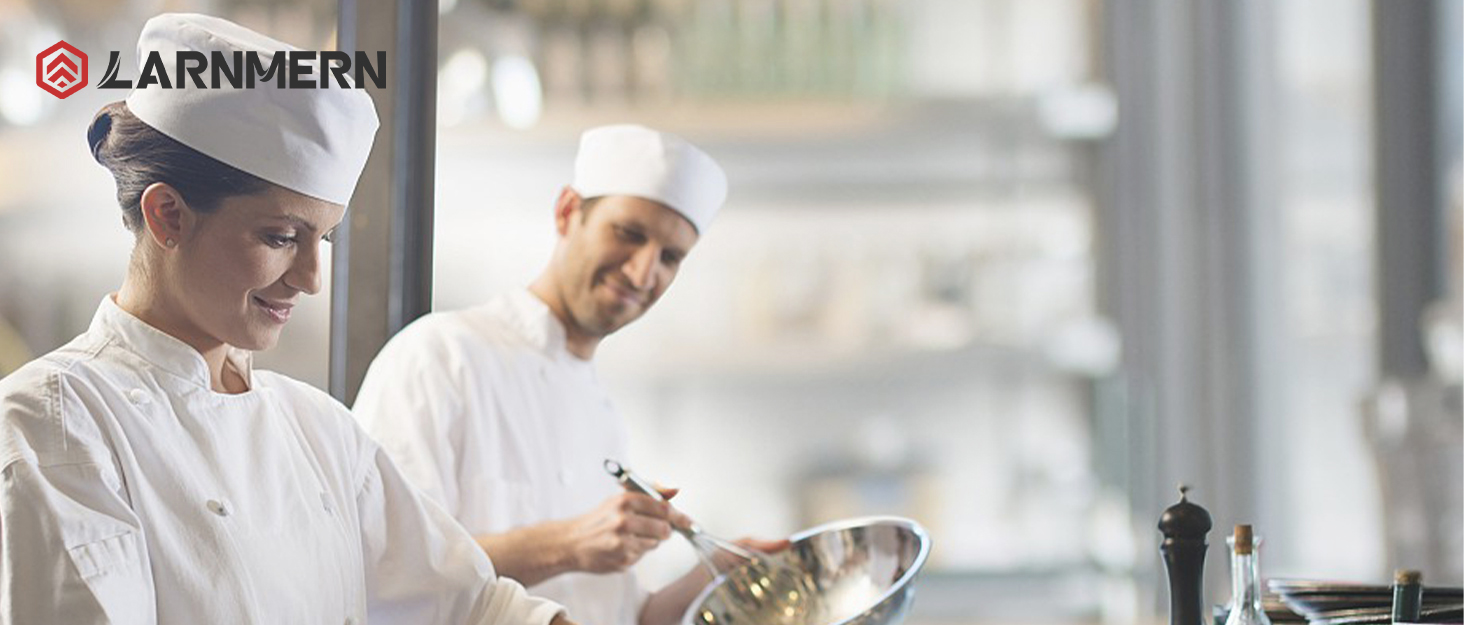 Водонепроникне взуття LARNMERN для чоловіків: спортивне, кухарське, туристичне, повсякденне, фітнес, чорний, 41 EU