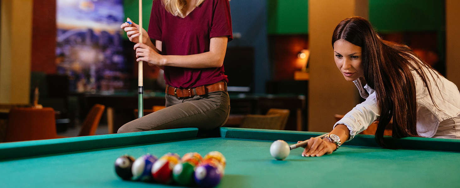 Набір більярдних київ Kmise Pool-Queue-Stick Set – 147 см, канадський клен, професійні, для дорослих, різні кольори, для барів, дому, київ для більярдного столу