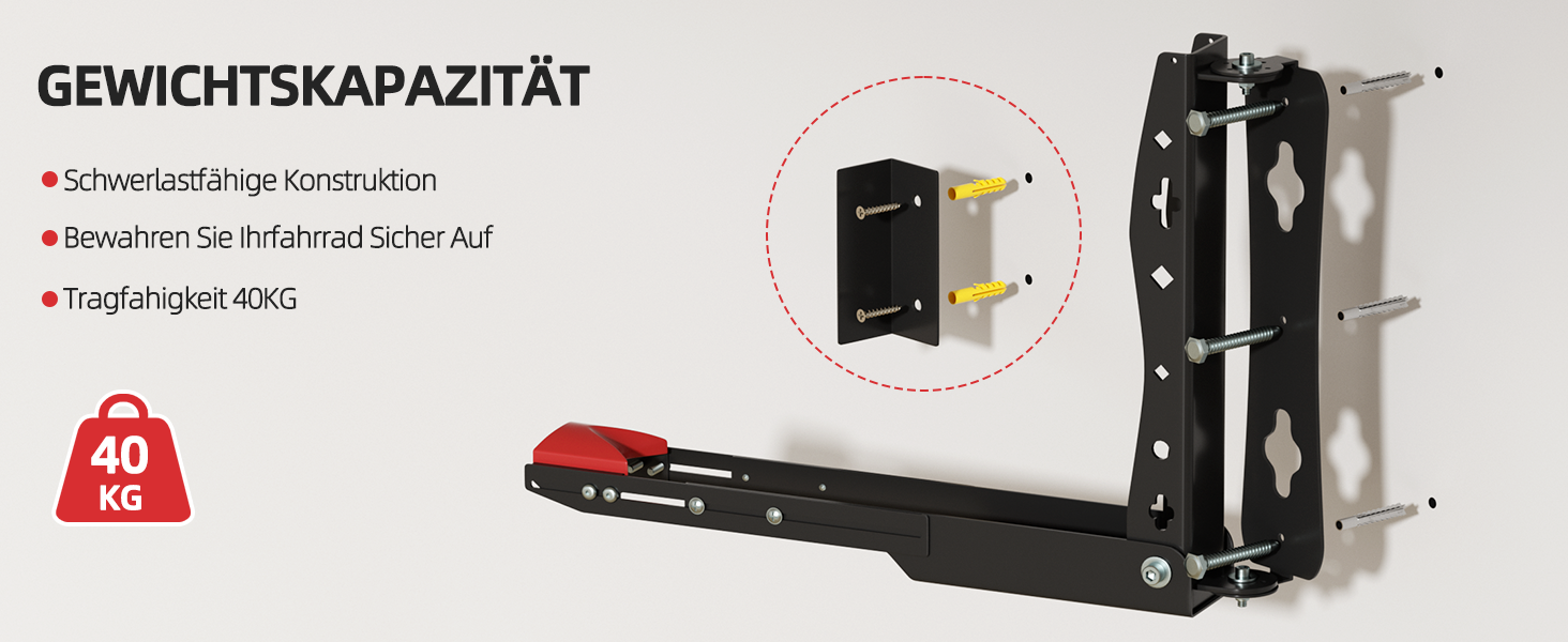 Настінна тримач для велосипеда Urban Deco - поворотний, до 40 кг