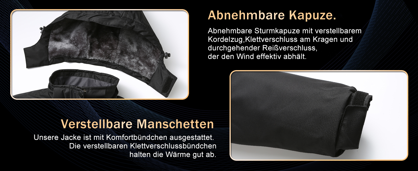 Зимова куртка для чоловіків, сноубордистська куртка, тепла, водонепроникна, для активного відпочинку, вітронепроникна, знімний капюшон, XL, червона