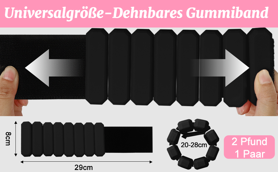 Важкі манжети на зап'ястя Omtofo, 2 шт (по 0,45 кг), регульовані, для йоги, танців, пілатесу, аеробіки, кардіо, ходьби, зелені (чорні)
