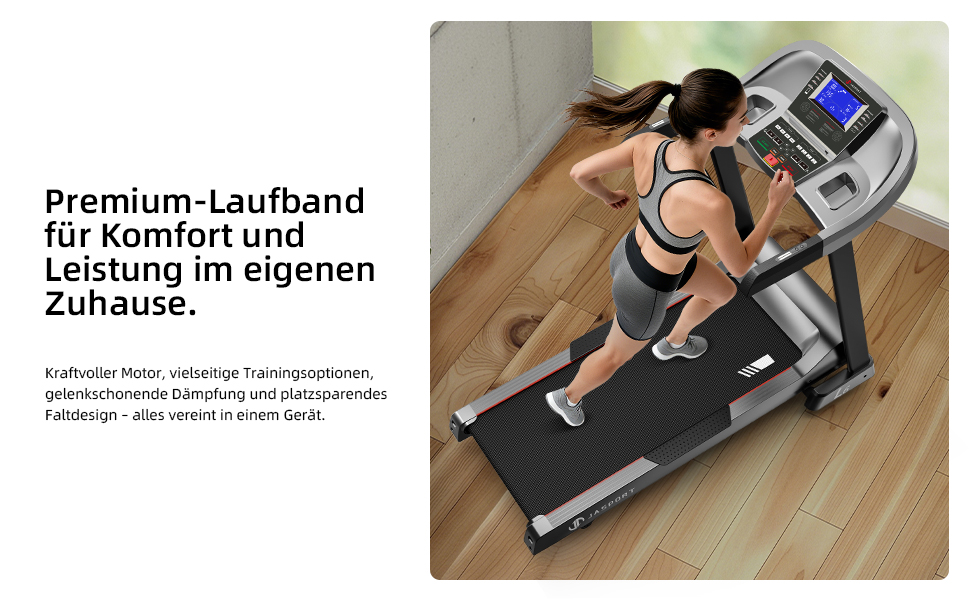 Бігова доріжка L3 для дому, складаний, з тихою амортизацією, Bluetooth, сумісний з Kinomap та Zwift, потужність 4PS, швидкість до 20 км/год, кут нахилу 18%, розмір бігового полотна 1340x480 мм, вантажопідйомність до 120 кг