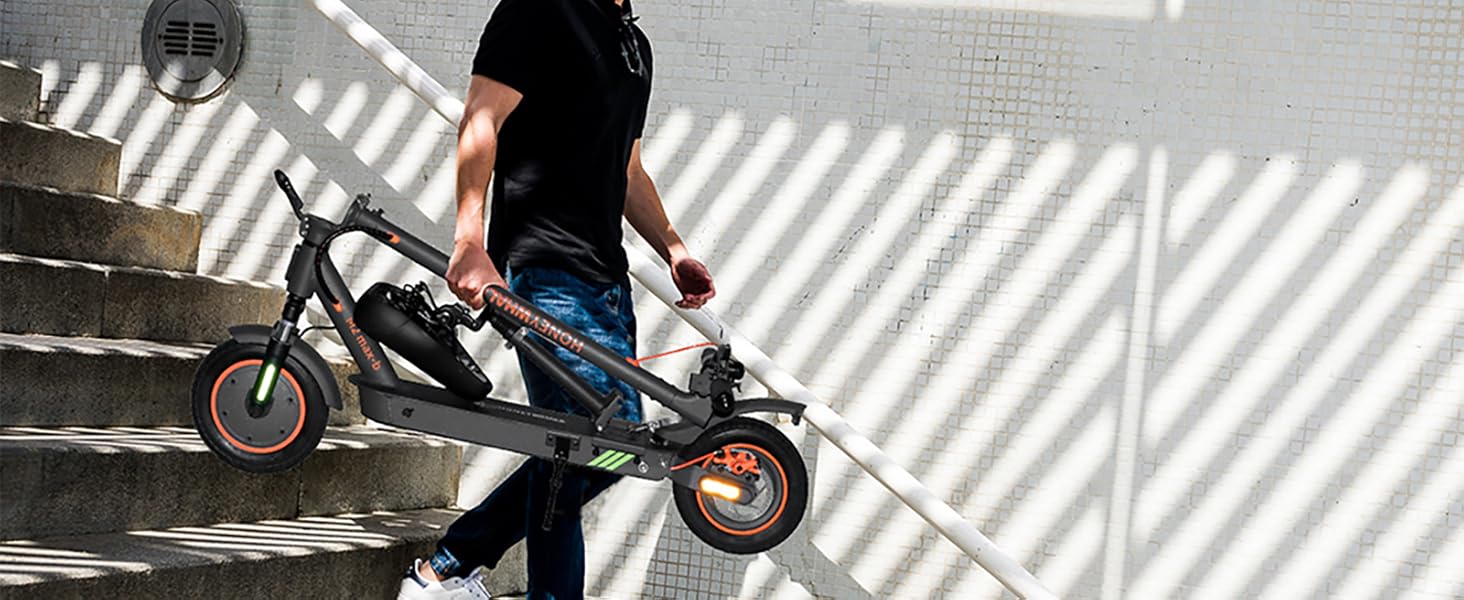 Електросамокат E-Scooter M2 Max, запас ходу 35 км, 10'' колеса, складаний, для міста та ком'ютерів