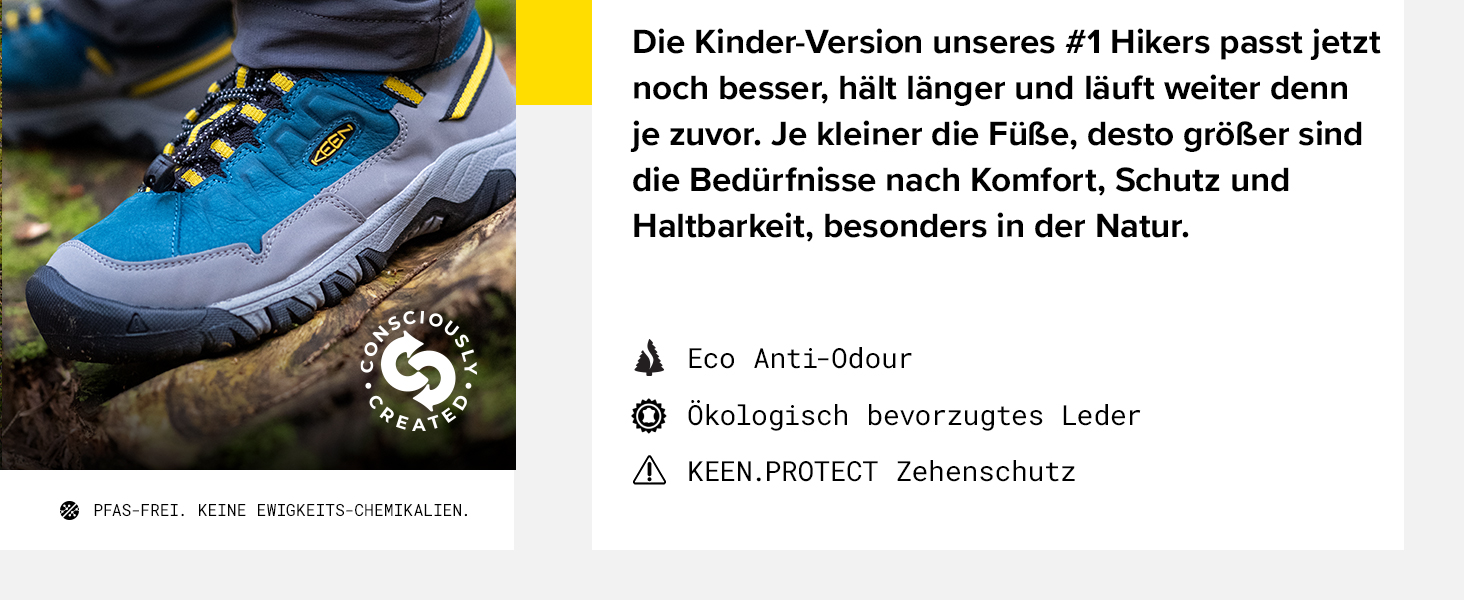 KEEN Targhee 4 Mid - водонепроникні трекінгові черевики для дітей, EU 35, Bison Brindle