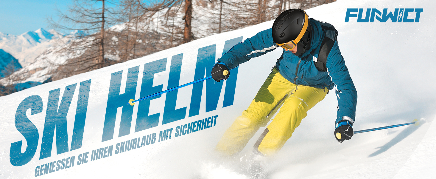 Шолом для лиж та сноуборду, чорний, регульований, з 12 вентиляційними отворами, знімний підкладковий шар та навушники, розмір M (55-58 см)