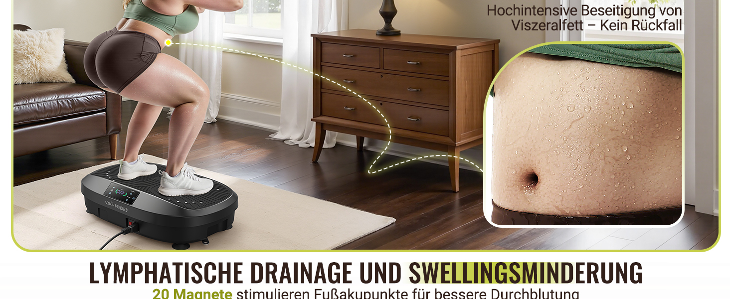 Платформа для вібраційного тренування FLYBIRD – Тест-переможець 2025, 120 швидкостей, 150 кг, дистанційне керування, для жінок, нарощування м'язів та лімфодренаж, чорний