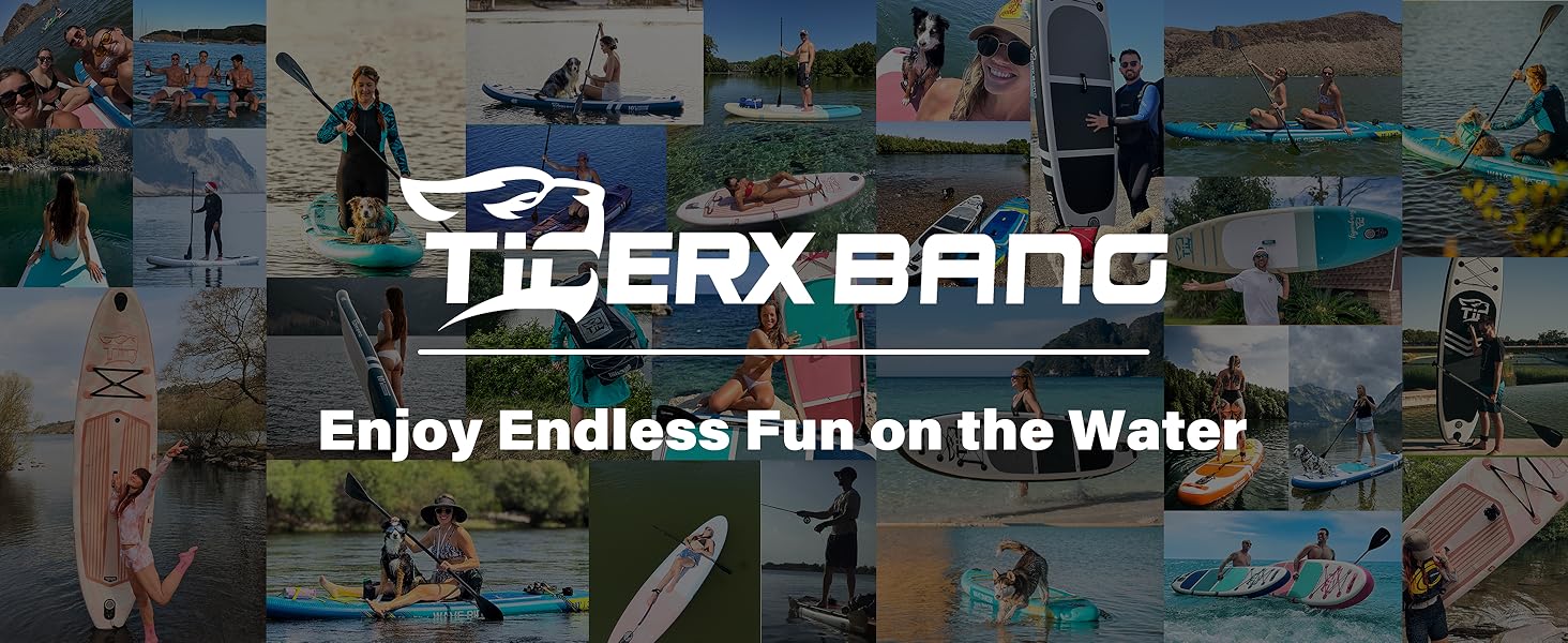 SUP-дошка TIGERXBANG надувна, 335x86x15 см, рожева Shadow, з аксесуарами, для дорослих