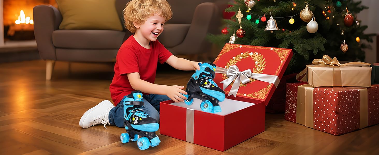 Дитячі ролики Kinder Rollschuhe, блакитні, регульовані, для дівчаток та хлопчиків, розмір 32-36 EU