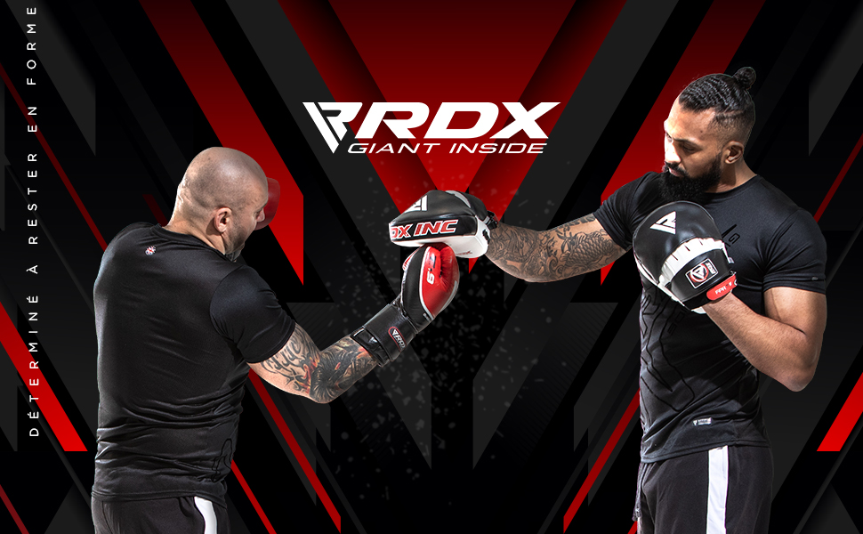 Набір для тренувань тайського боксу RDX: щити, цілі, подушки для ударів (білий/чорний)