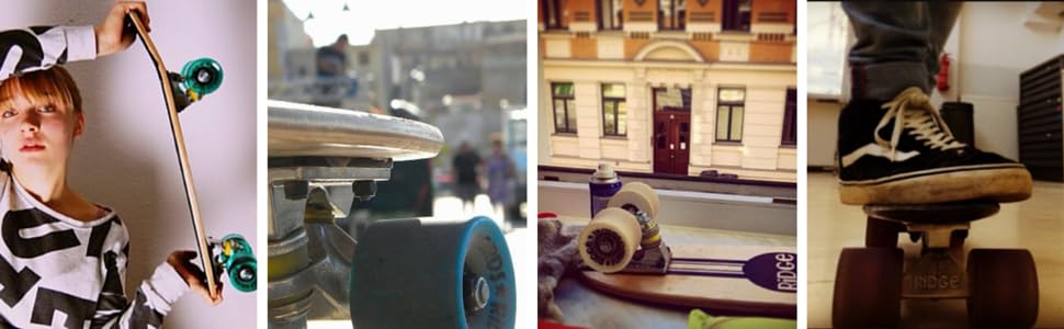 Міні-круїзер Ridge Retro Skateboard, зелений, 22 дюйми, WPB-22